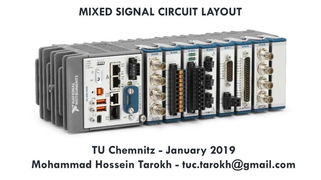 mixed signal circuit layout