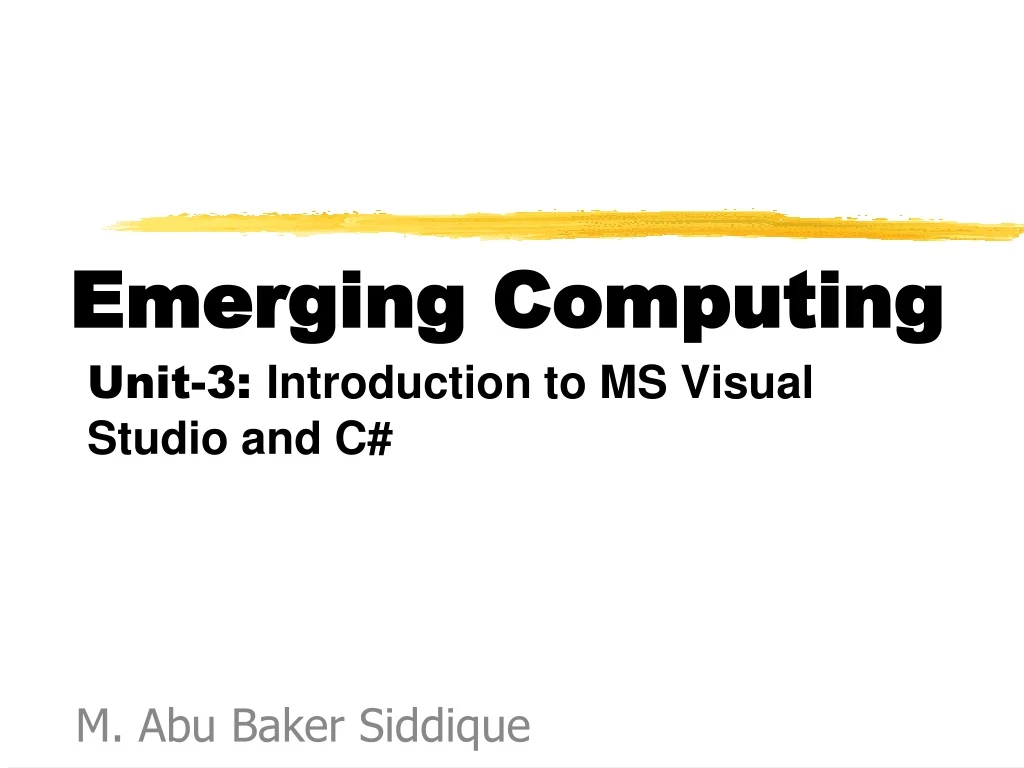 emerging computing