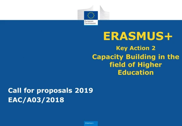 Call for proposals 2019 EAC/A03/2018