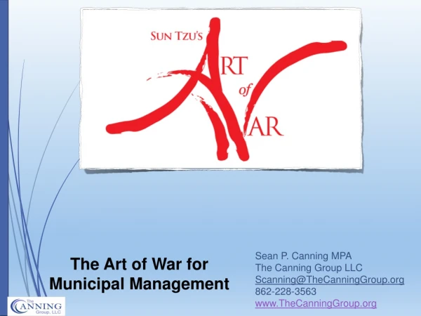 The Art of War for Municipal Management
