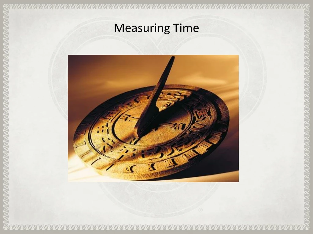 measuring time