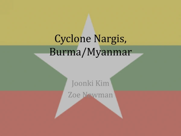Cyclone Nargis, Burma/Myanmar