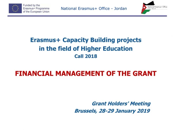 Erasmus+ Capacity Building projects in the field of Higher Education Call 2018