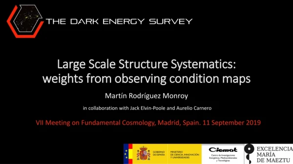 Large Scale Structure Systematics : weights from observing condition maps