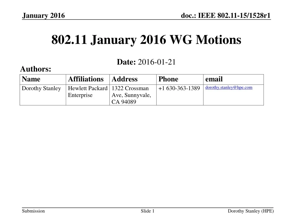 802 11 january 2016 wg motions