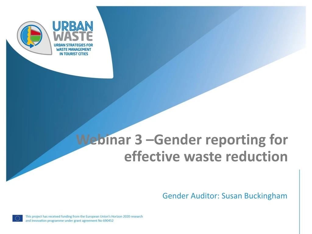 webinar 3 gender reporting for effective waste reduction