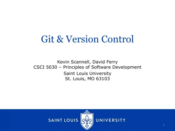 Git &amp; Version Control