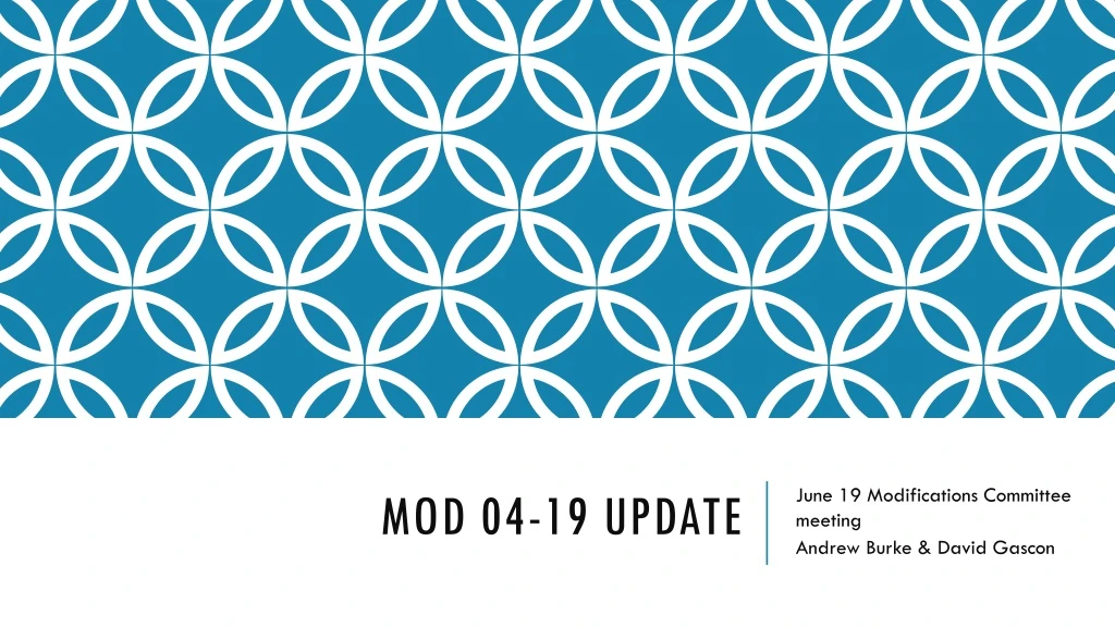 mod 04 19 update