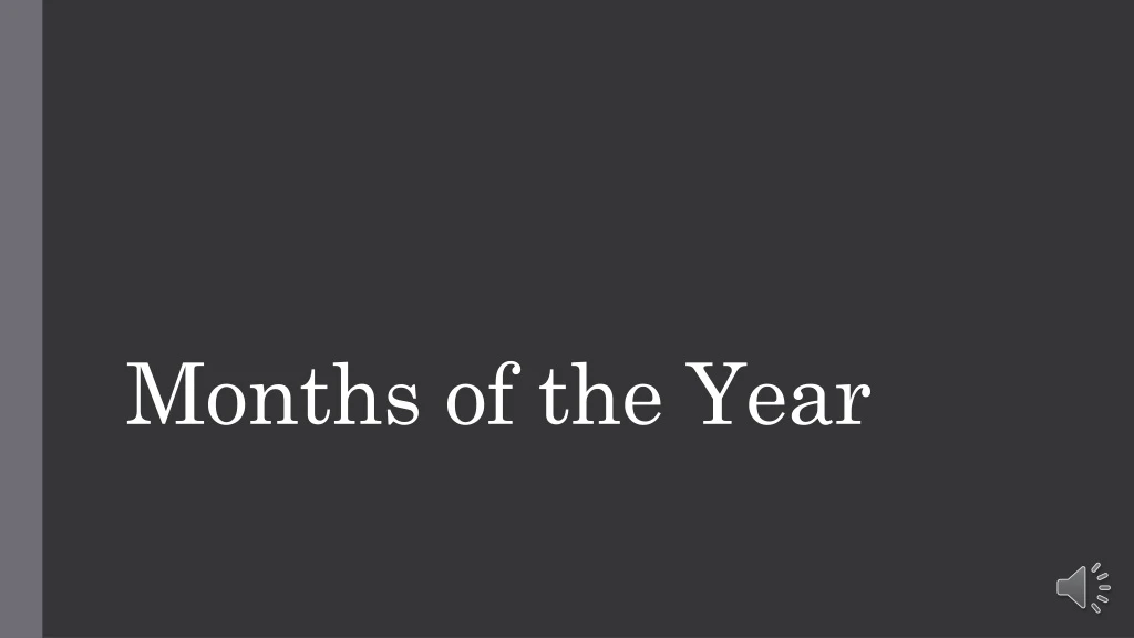 months of the year