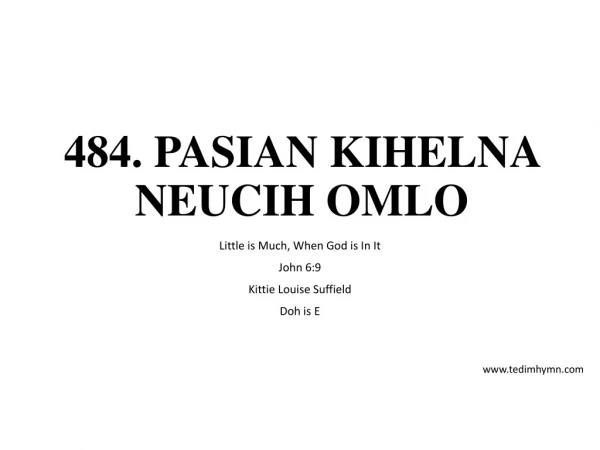 484. PASIAN KIHELNA NEUCIH OMLO