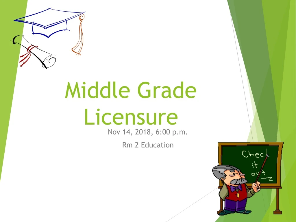 middle grade licensure