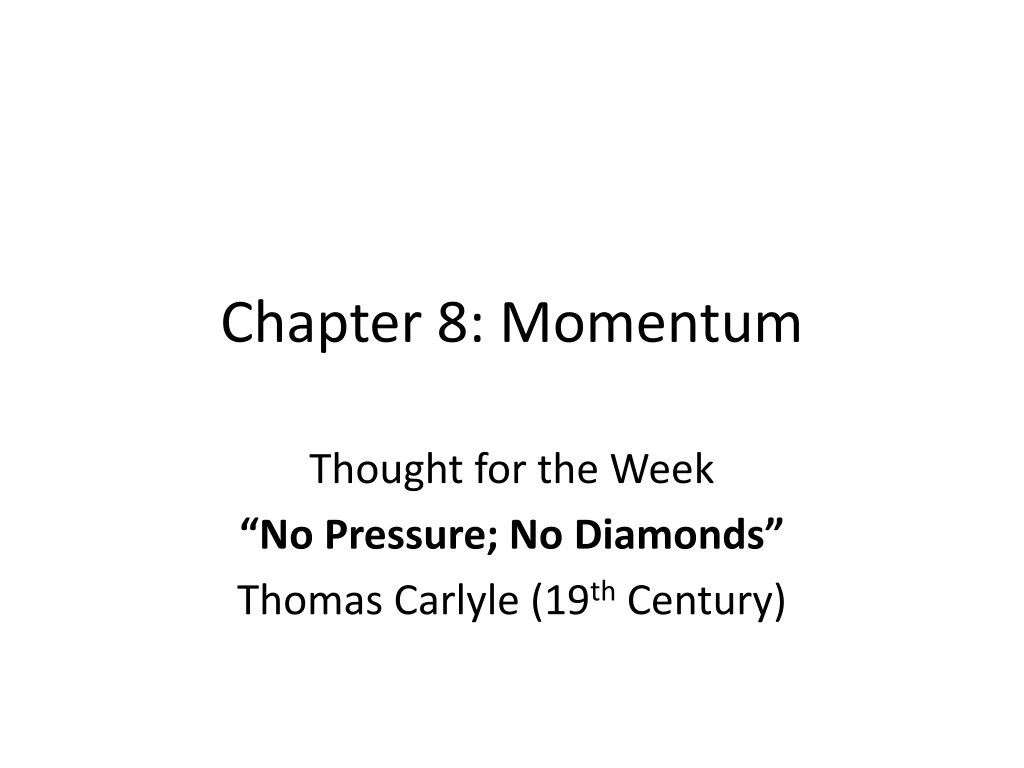 chapter 8 momentum