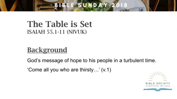 ISAIAH 55.1-11 (NIVUK)