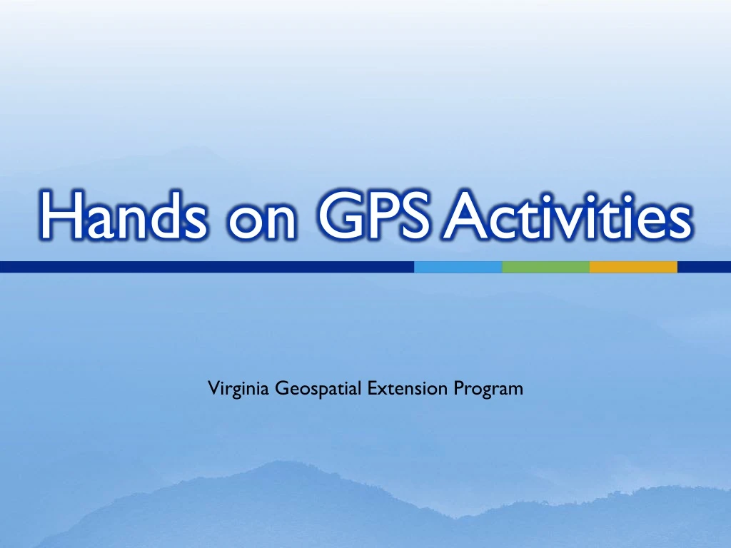 hands on gps activities