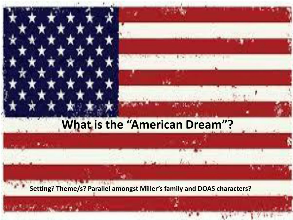 what is the american dream