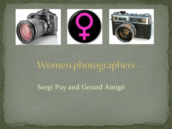Women photographers