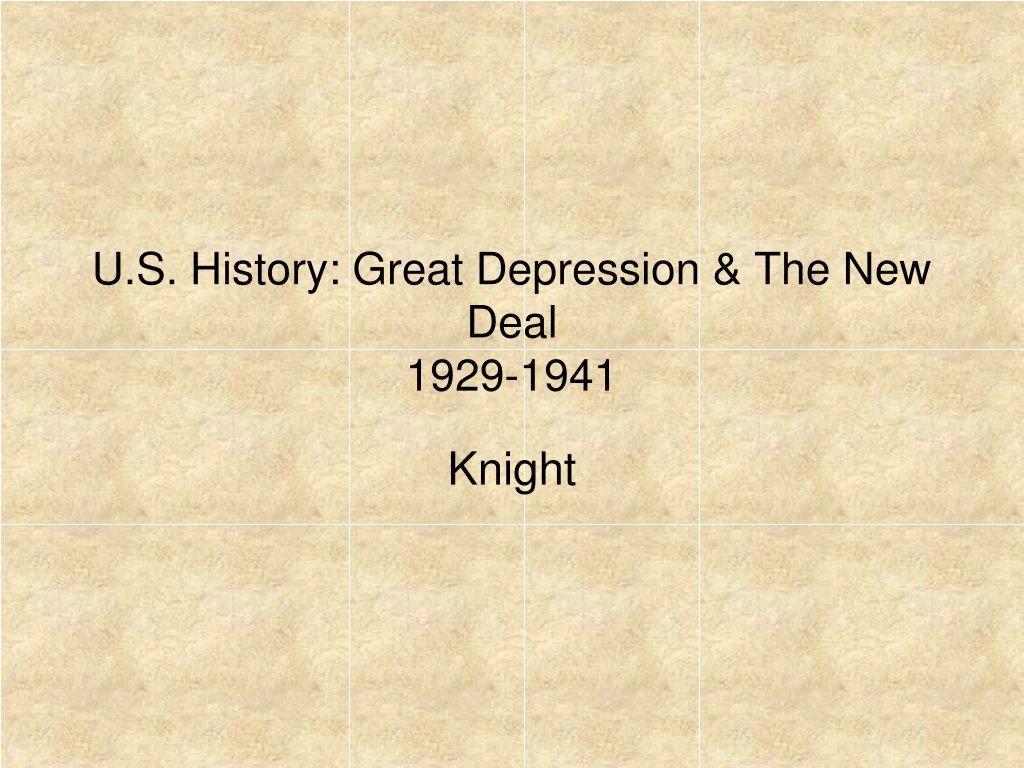 u s history great depression the new deal 1929 1941