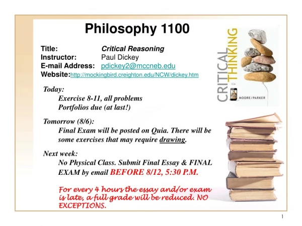 Philosophy 1100
