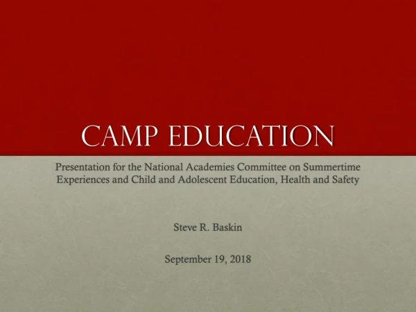 Camp Education