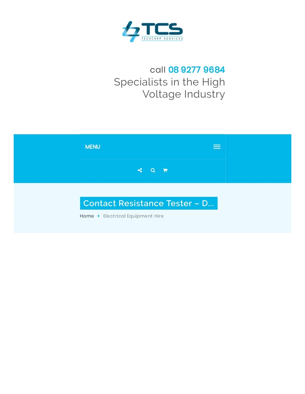 call 08 9277 9684 specialists in the high voltage