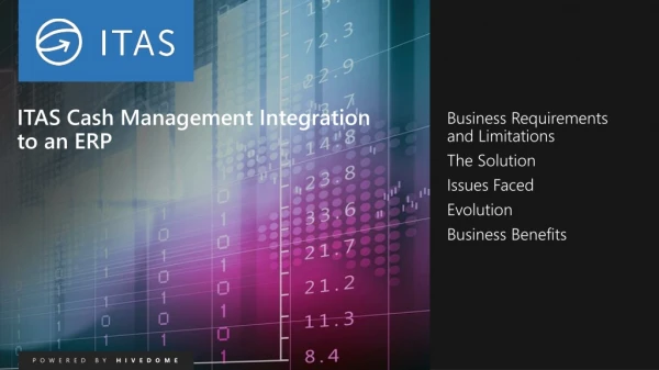ITAS Cash Management Integration to an ERP