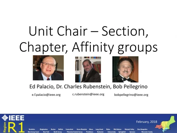 Unit Chair – Section, Chapter, Affinity groups