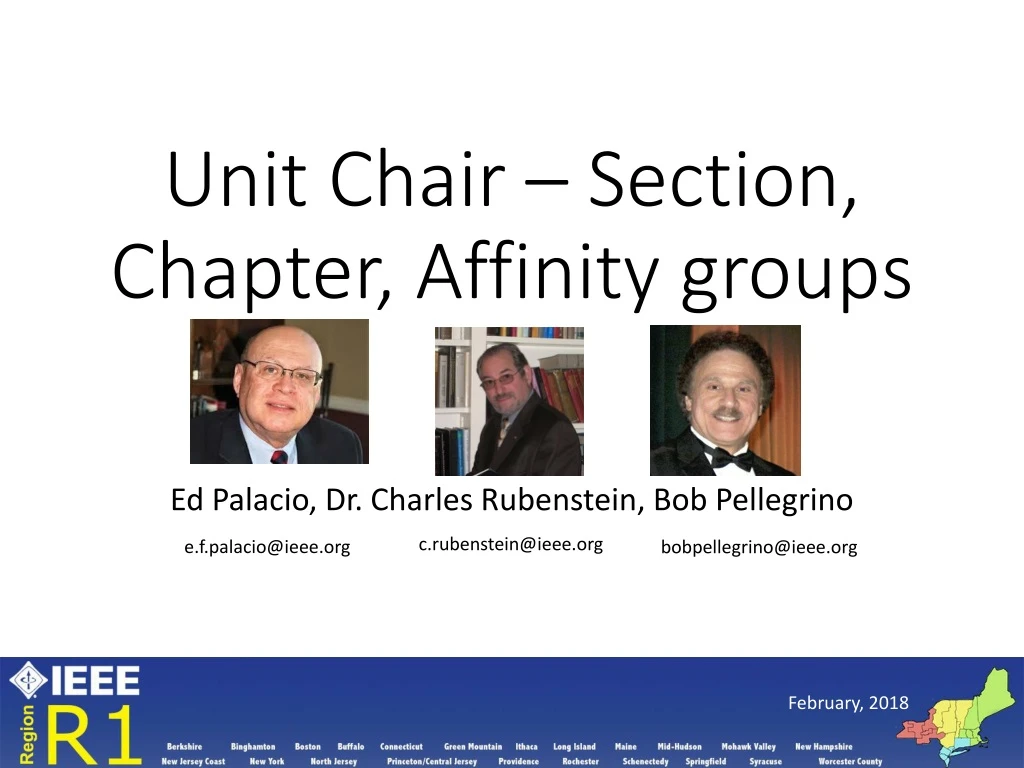 unit chair section chapter affinity groups