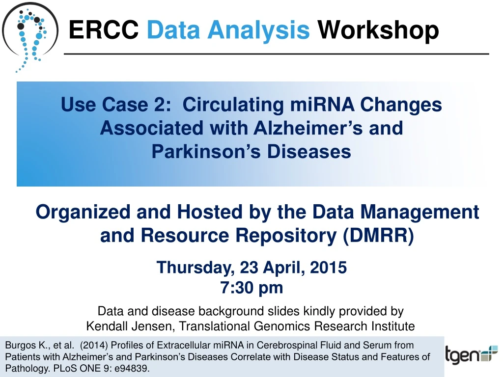 ercc d ata analysis workshop