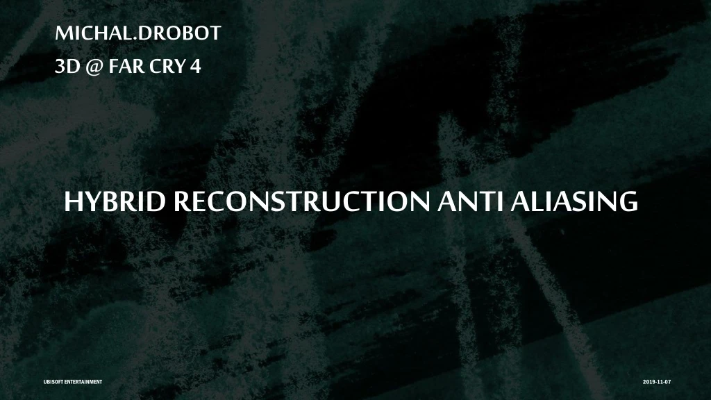 hybrid reconstruction anti aliasing