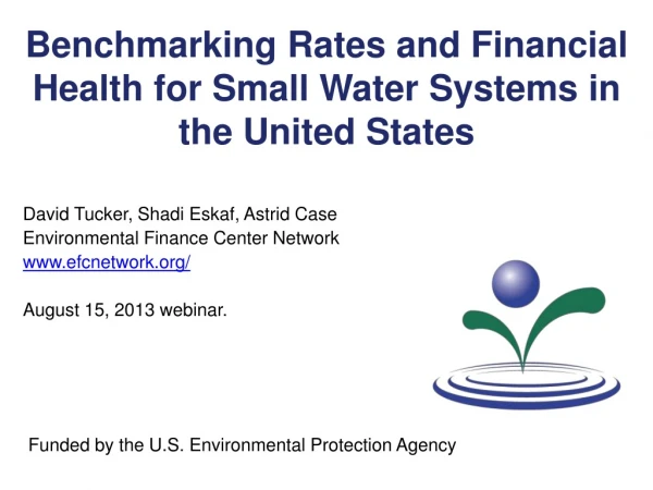 Benchmarking Rates and Financial Health for Small Water Systems in the United States