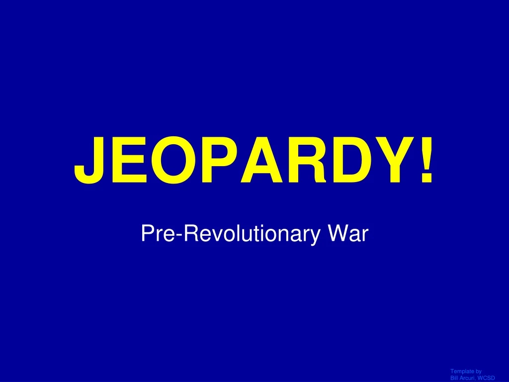 jeopardy