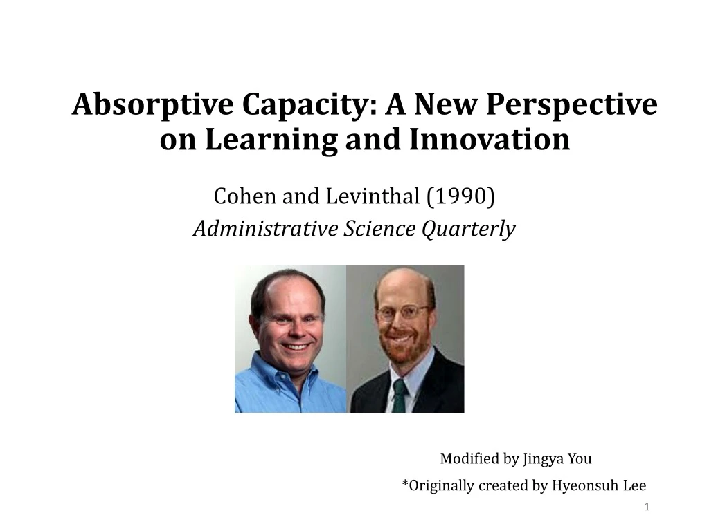 absorptive capacity a new perspective on learning and innovation