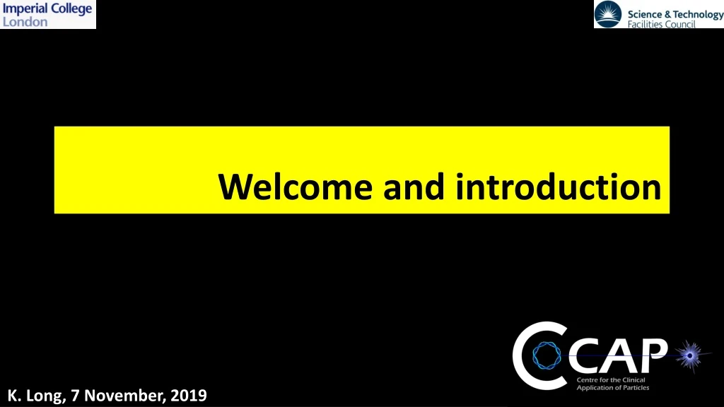 welcome and introduction