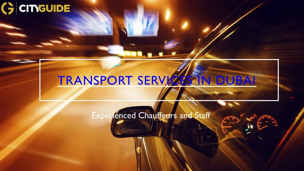 transport services in dubai