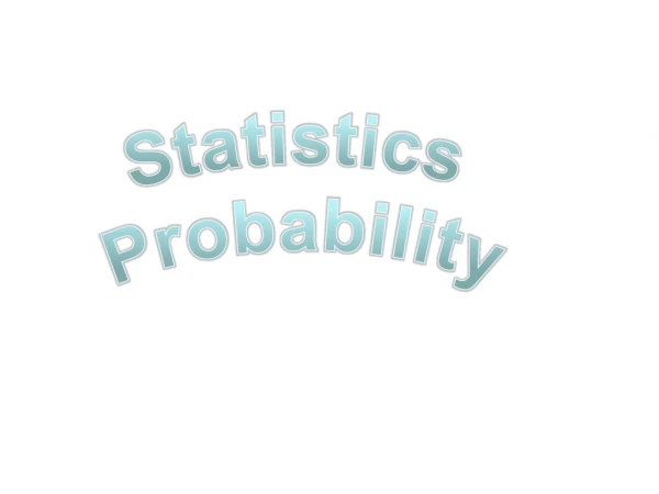 Statistics Probability