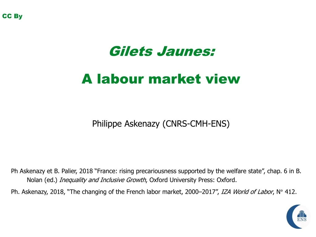 cc by gilets jaunes a labour market view