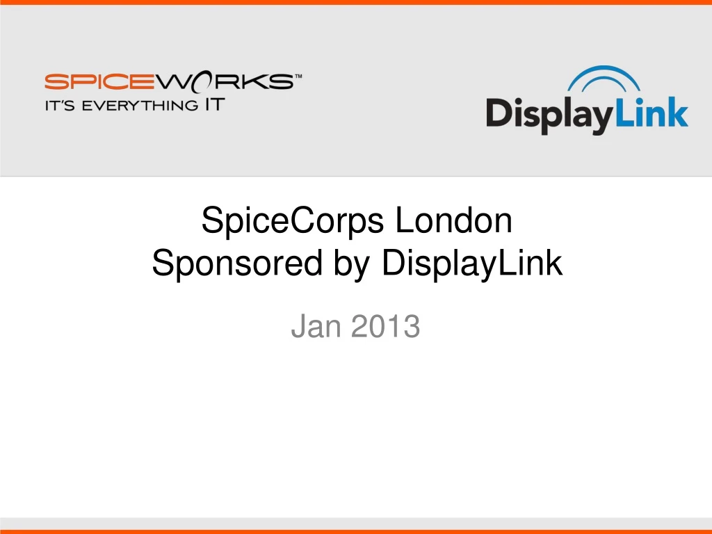 spicecorps london sponsored by displaylink