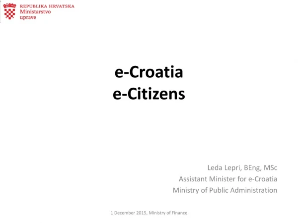 e-Croatia e-Citizens