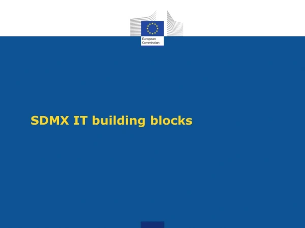 SDMX IT building blocks