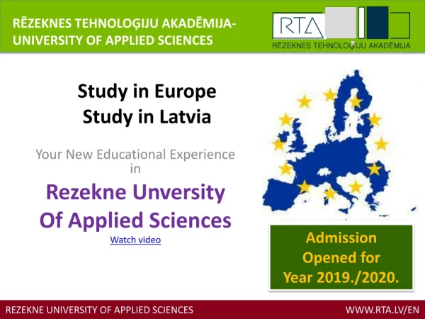 Study in Europe Study in Latvia
