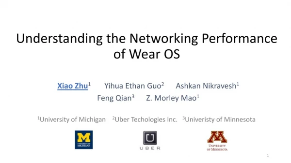 Understanding the Networking Performance of Wear OS