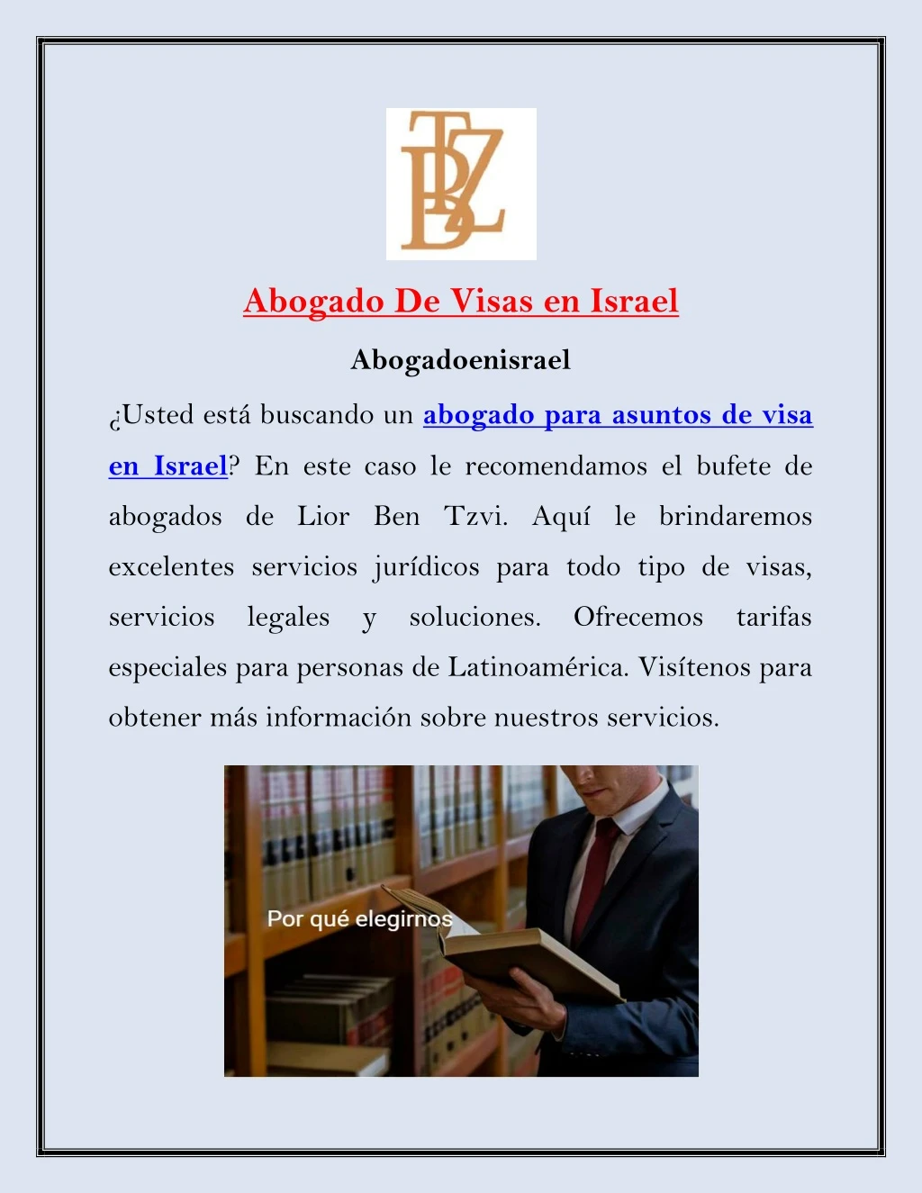 abogado de visas en israel