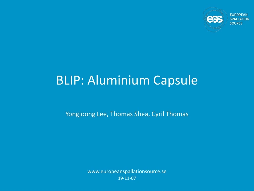 blip aluminium capsule