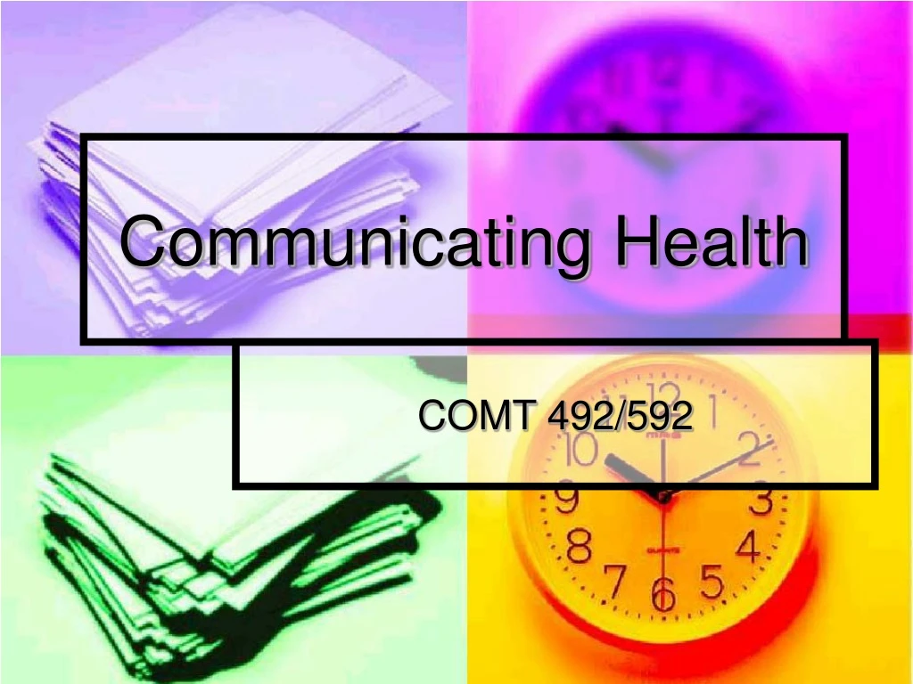 communicating health