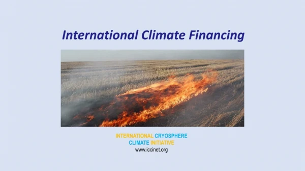 International Climate Financing