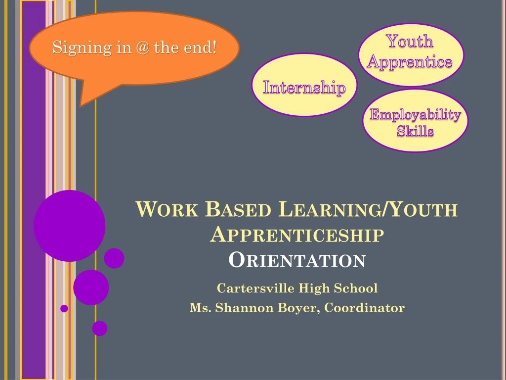 work based learning youth apprenticeship orientation