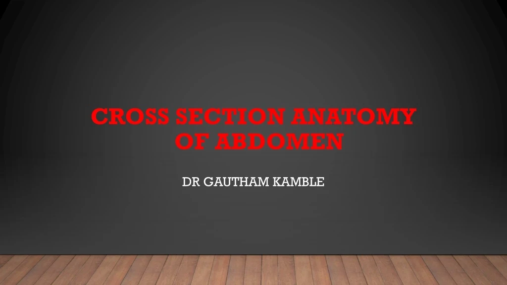 cross section anatomy of abdomen