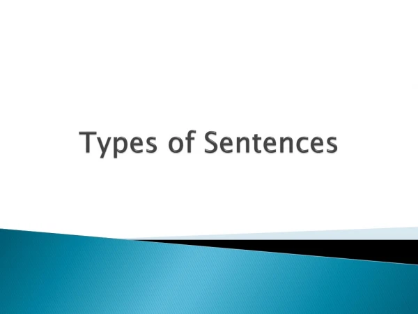 Types of Sentences