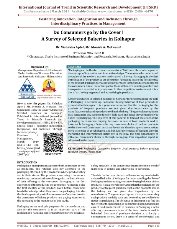international journal of trend in scientific