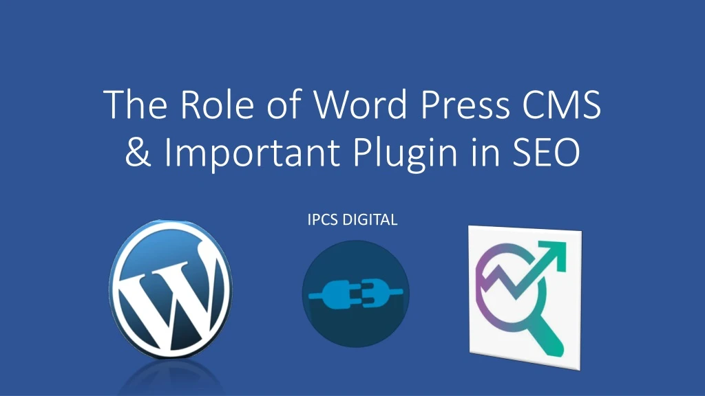 the role of word press cms important plugin in seo